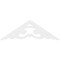 Ekena Millwork Pitch Preston Architectural Grade PVC Gable Pediment, 36"W x 12"H x 1"P (8/12) GPP036X012X100PRE - alternate 3
